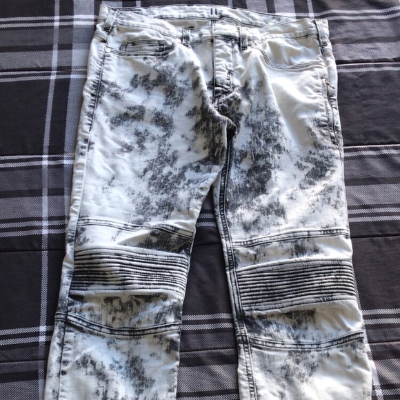 (SOLD) Neil Barrett Acid Wash Jeans - Picture 1 of 6
